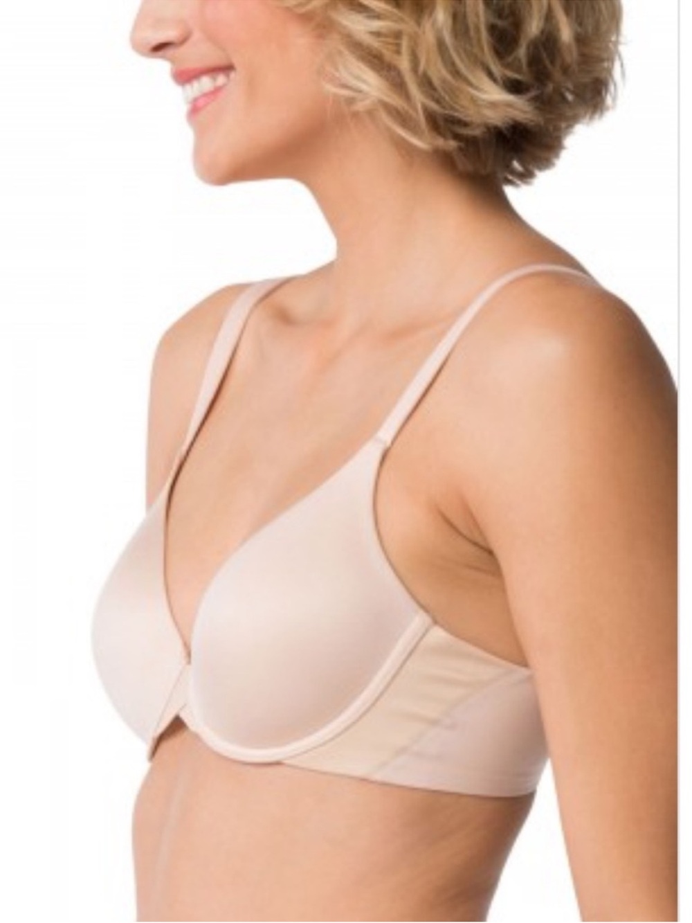 Spanx Bra Pillow Cup Signature Full Coverage Bra Underwire Cream Nude Size 34B